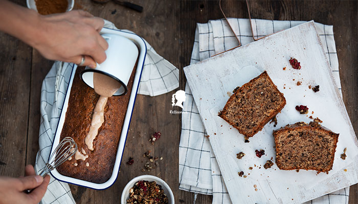 Nusskuchen mit Schokostückchen - perfekt um offene Nüsse zu verwerten | relleomein.de