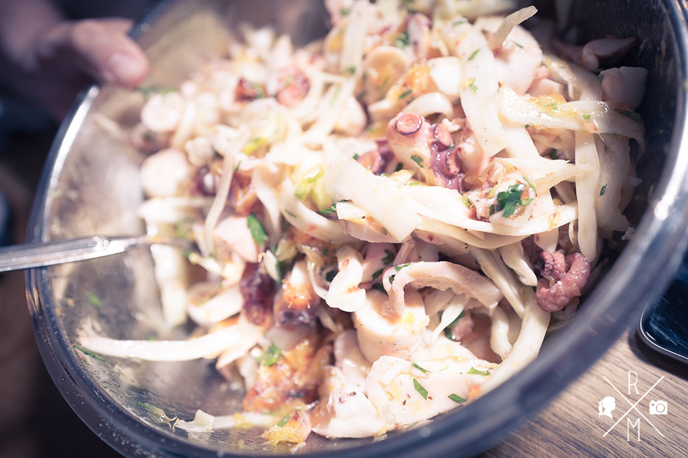 Oktopus Fenchel Salat mit Blutorangen | relleomein.de