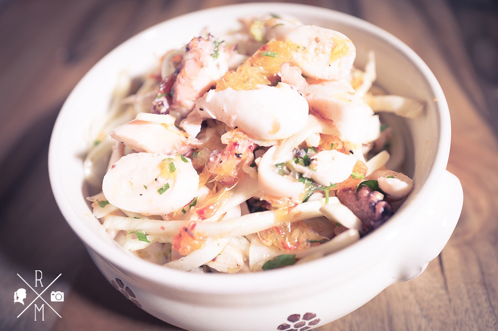Oktopus Fenchel Salat mit Blutorangen | relleomein.de 