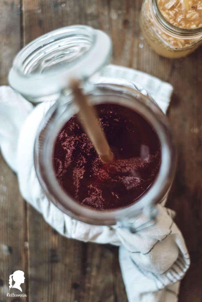 selbstgemachte Limonade mit Ginger Bug - Kirschlimonade & Apfellimonade | relleomein.de #limonade #gingerbug #fermentation