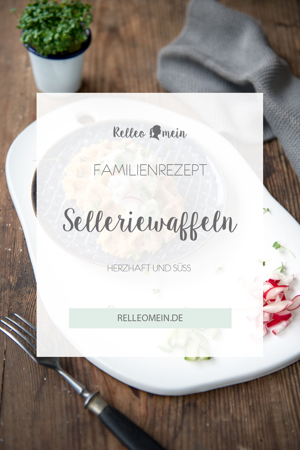 Herzhafte Waffeln mit Sellerie - Waffeln für Kinder - Einfaches Waffelrezept - Thermomix ® Rezept | relleomein.de