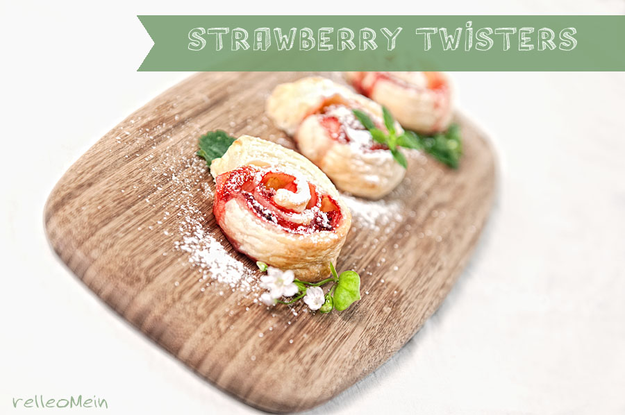 Strawberry-Twister :: Erdbeer-Blätterteig-Wirbel
